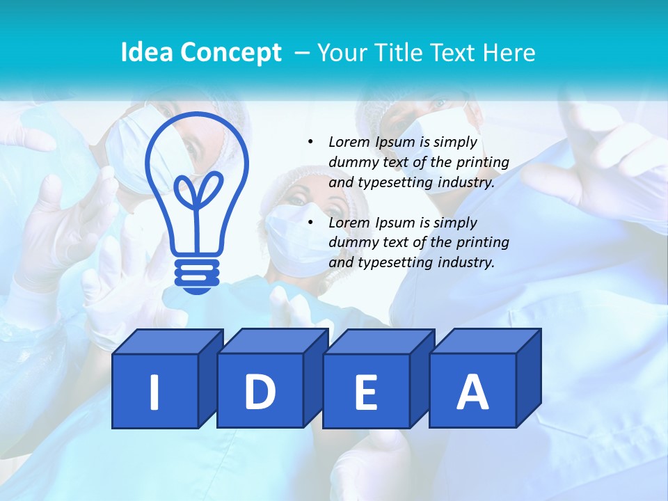 A Group Of Doctors PowerPoint Template