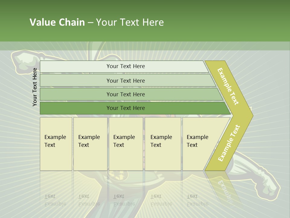 Green Superman PowerPoint Template