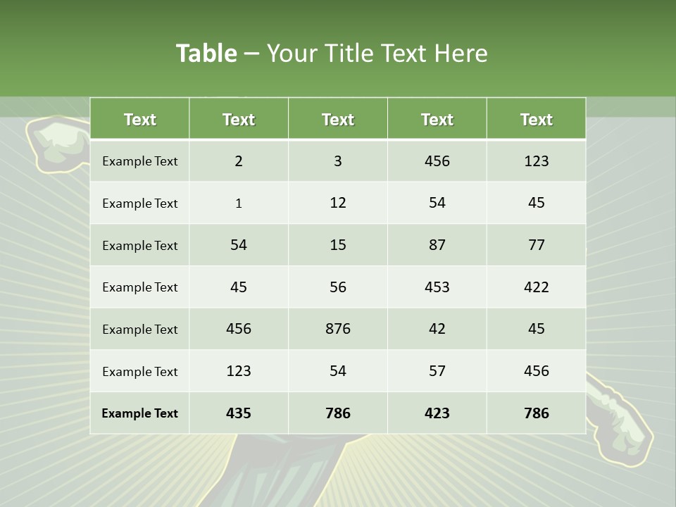 Green Superman PowerPoint Template