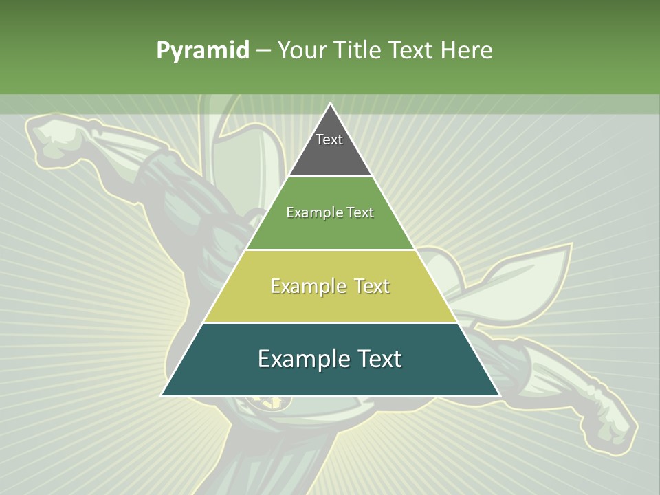 Green Superman PowerPoint Template