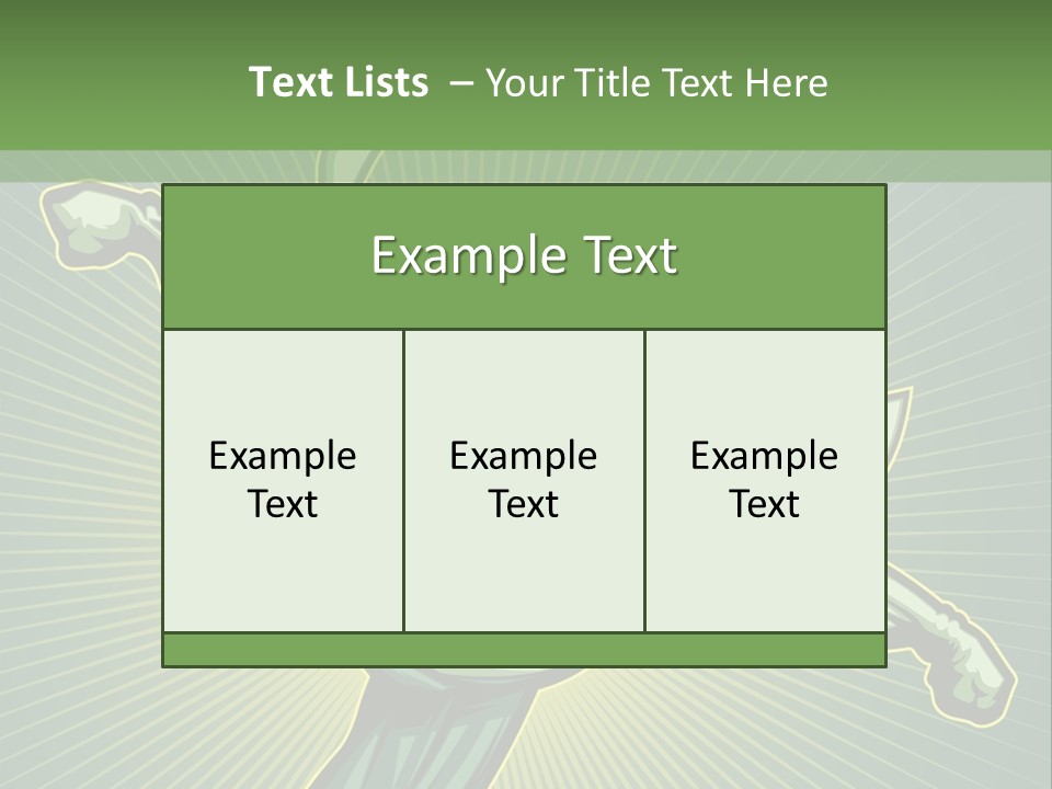 Green Superman PowerPoint Template