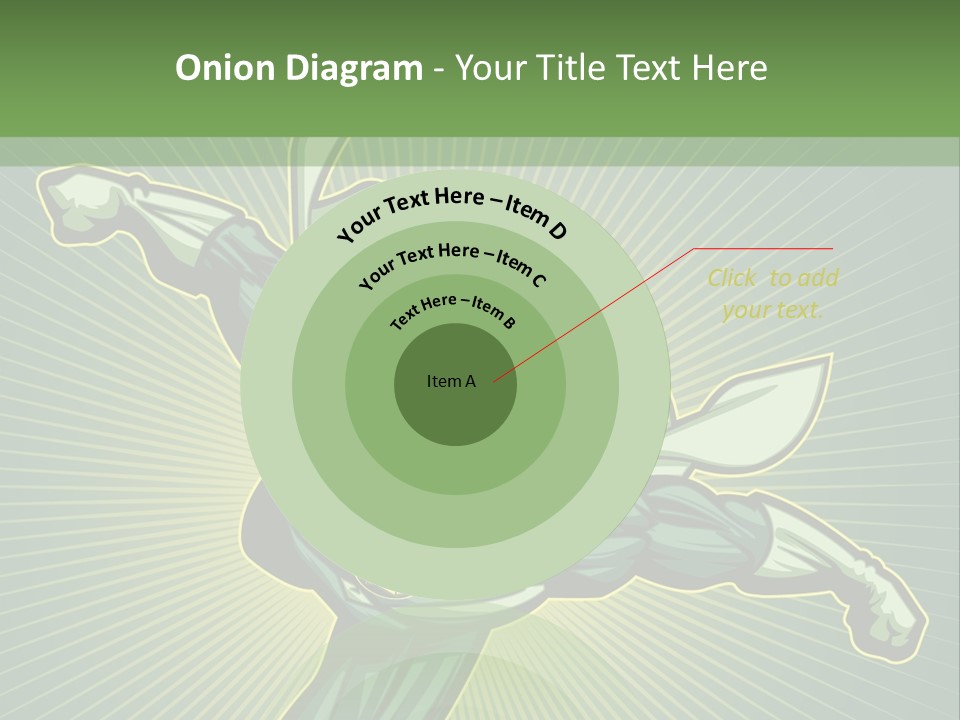 Green Superman PowerPoint Template