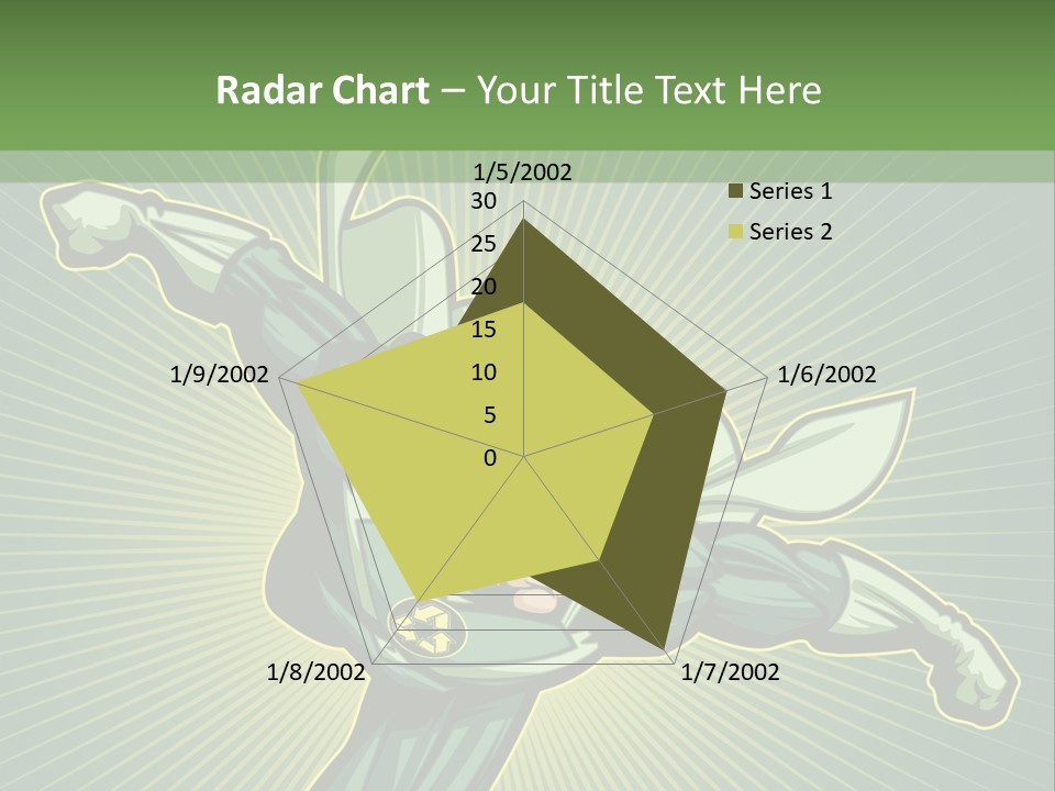 Green Superman PowerPoint Template