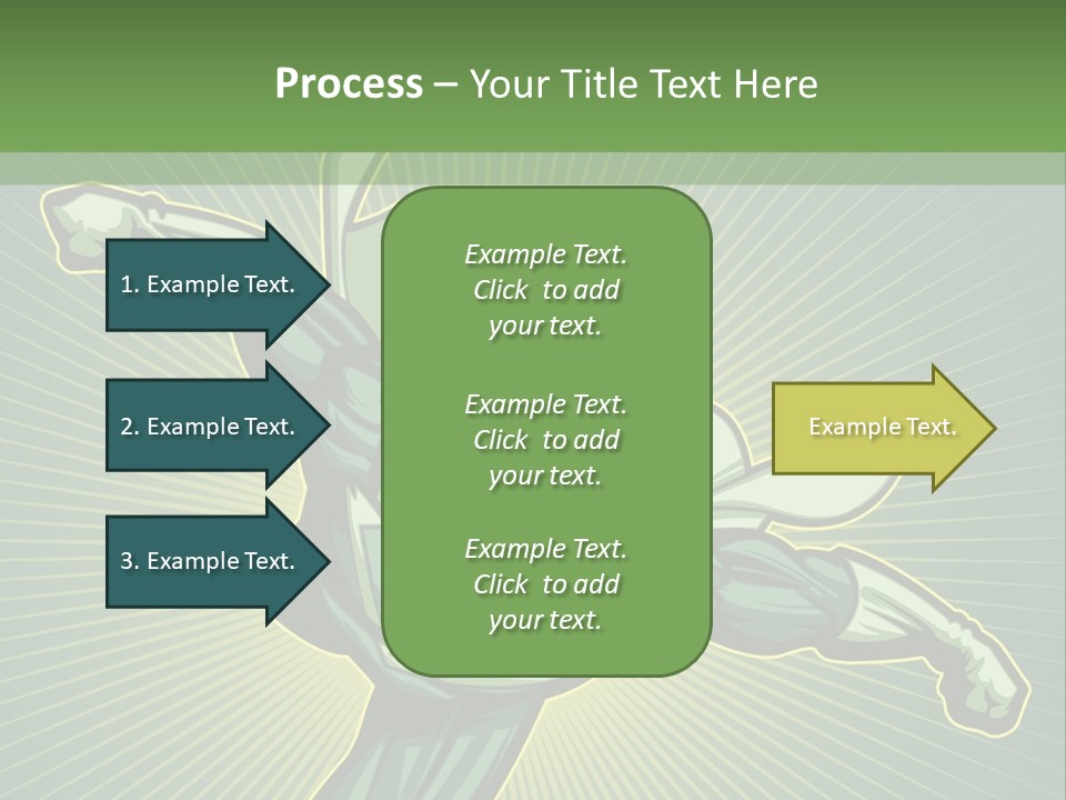 Green Superman PowerPoint Template