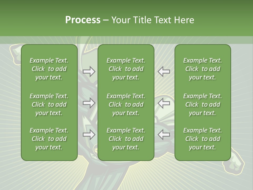 Green Superman PowerPoint Template