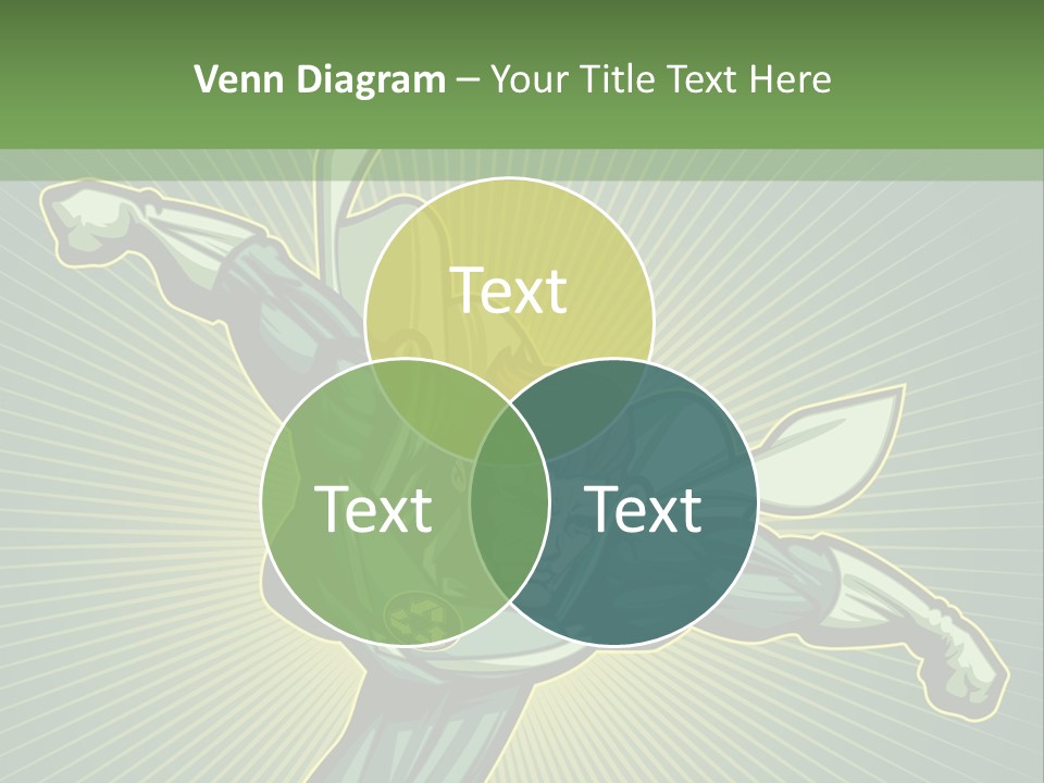 Green Superman PowerPoint Template