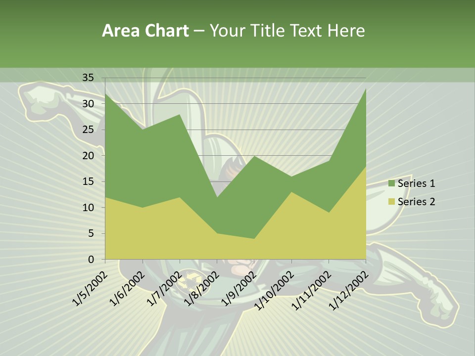 Green Superman PowerPoint Template