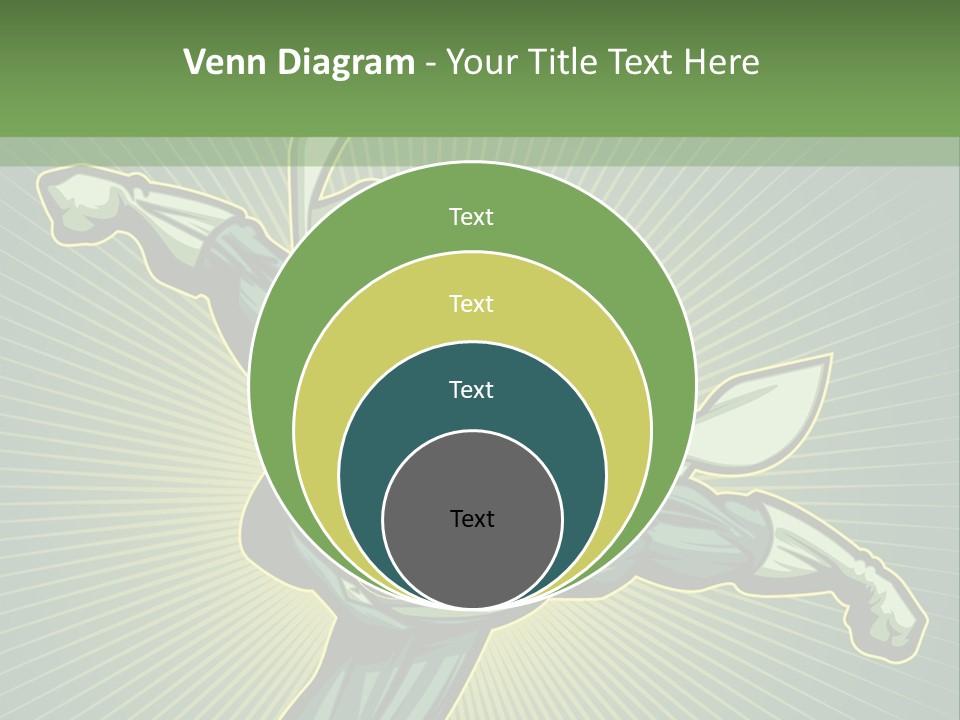 Green Superman PowerPoint Template