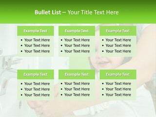 Mom Teaches Baby To Wash Her Hands PowerPoint Template