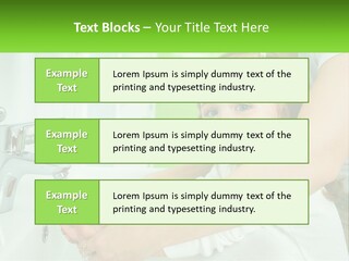 Mom Teaches Baby To Wash Her Hands PowerPoint Template