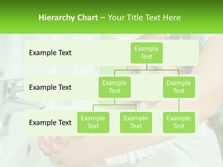 Mom Teaches Baby To Wash Her Hands PowerPoint Template