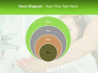 Mom Teaches Baby To Wash Her Hands PowerPoint Template