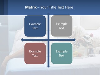 The Guy And The Girl Have Breakfast In Bed PowerPoint Template