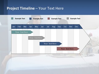 The Guy And The Girl Have Breakfast In Bed PowerPoint Template