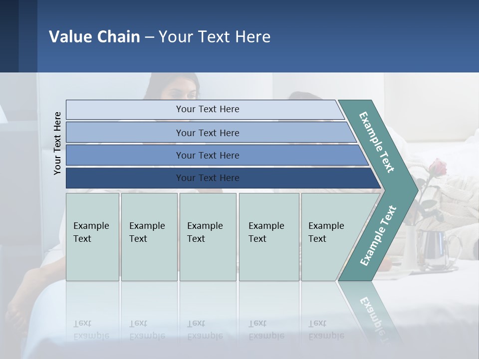 The Guy And The Girl Have Breakfast In Bed PowerPoint Template