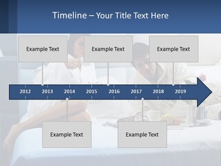 The Guy And The Girl Have Breakfast In Bed PowerPoint Template