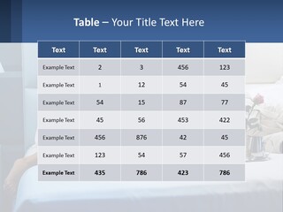 The Guy And The Girl Have Breakfast In Bed PowerPoint Template