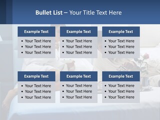 The Guy And The Girl Have Breakfast In Bed PowerPoint Template