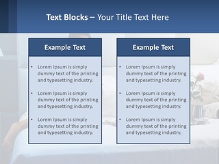 The Guy And The Girl Have Breakfast In Bed PowerPoint Template