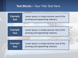 The Guy And The Girl Have Breakfast In Bed PowerPoint Template