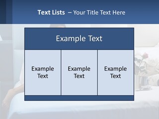 The Guy And The Girl Have Breakfast In Bed PowerPoint Template