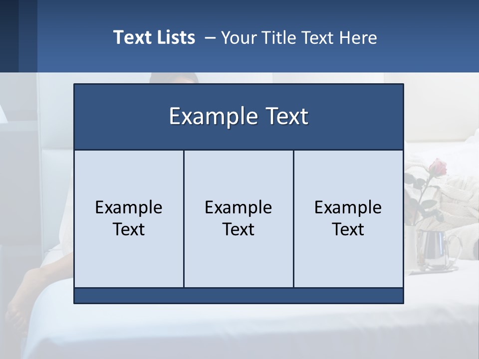 The Guy And The Girl Have Breakfast In Bed PowerPoint Template