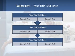 The Guy And The Girl Have Breakfast In Bed PowerPoint Template