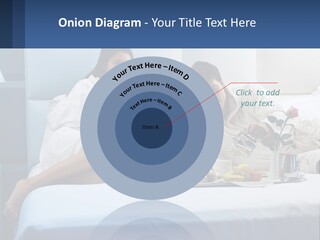 The Guy And The Girl Have Breakfast In Bed PowerPoint Template