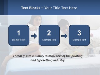 The Guy And The Girl Have Breakfast In Bed PowerPoint Template