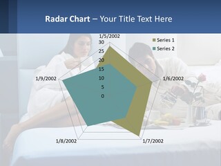 The Guy And The Girl Have Breakfast In Bed PowerPoint Template