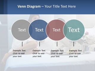 The Guy And The Girl Have Breakfast In Bed PowerPoint Template