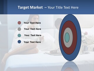 The Guy And The Girl Have Breakfast In Bed PowerPoint Template