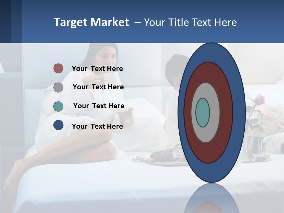 The Guy And The Girl Have Breakfast In Bed PowerPoint Template