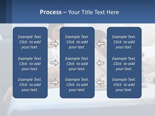 The Guy And The Girl Have Breakfast In Bed PowerPoint Template