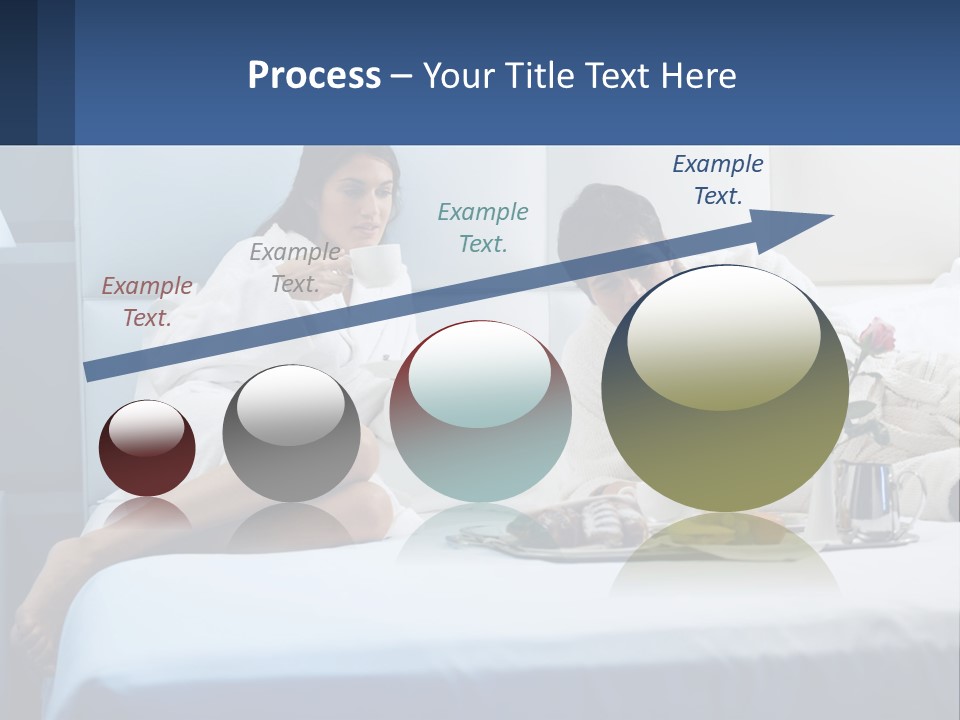 The Guy And The Girl Have Breakfast In Bed PowerPoint Template