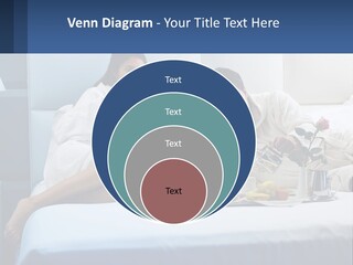 The Guy And The Girl Have Breakfast In Bed PowerPoint Template