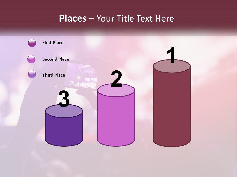 Record A Concert On The Phone PowerPoint Template