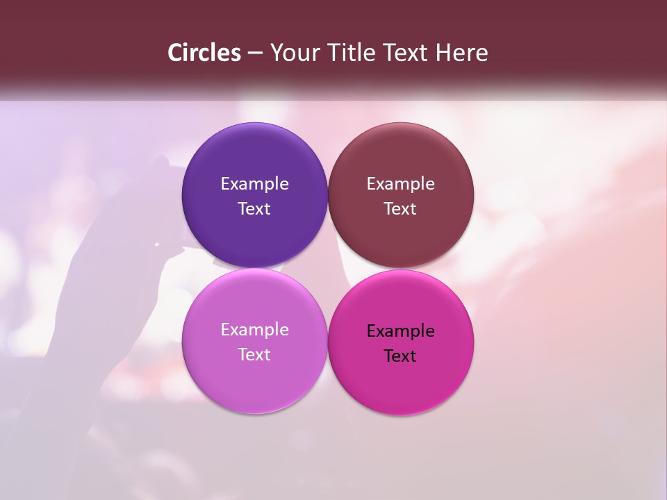 Record A Concert On The Phone PowerPoint Template