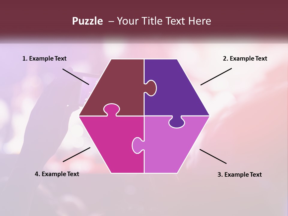 Record A Concert On The Phone PowerPoint Template