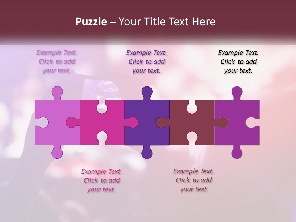 Record A Concert On The Phone PowerPoint Template