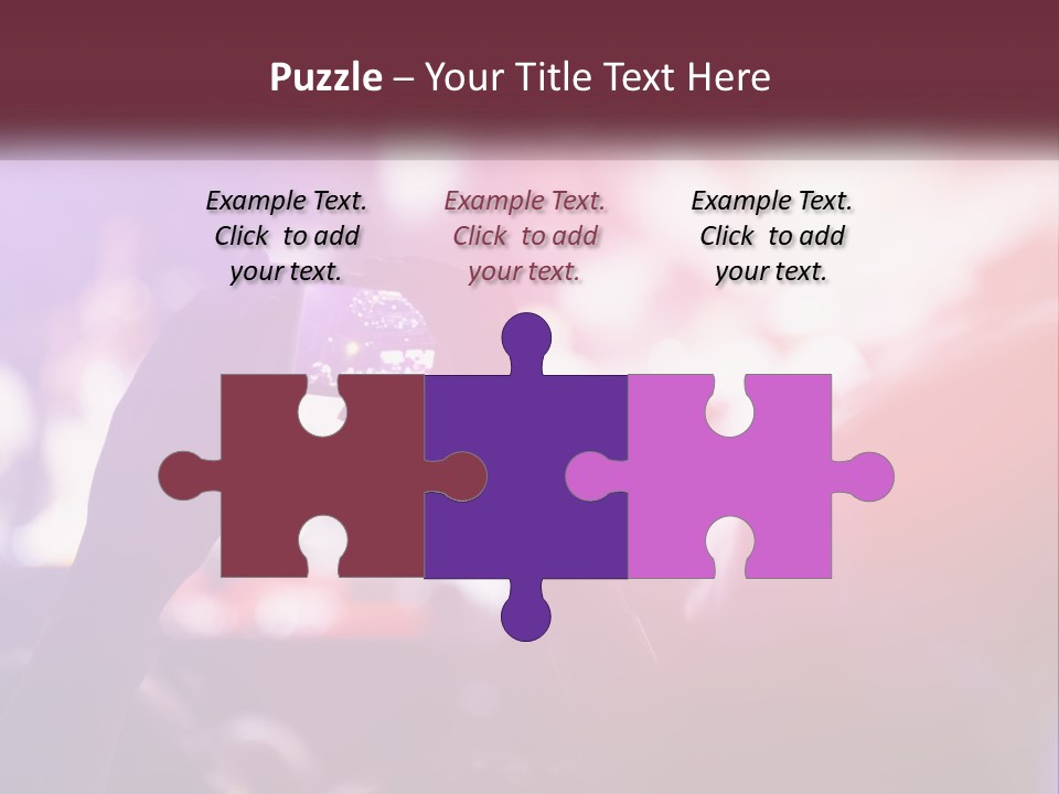 Record A Concert On The Phone PowerPoint Template