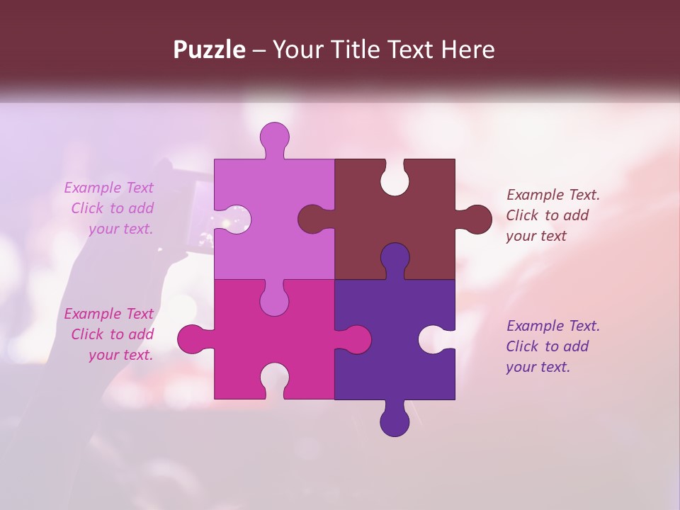 Record A Concert On The Phone PowerPoint Template