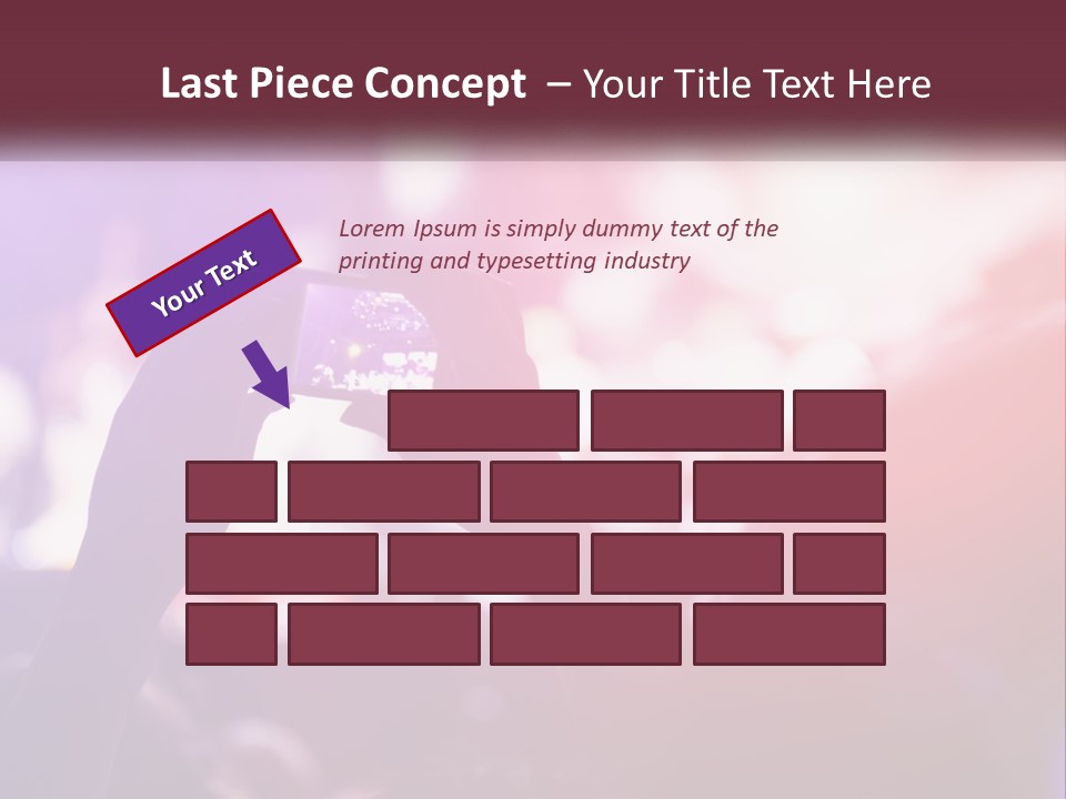 Record A Concert On The Phone PowerPoint Template