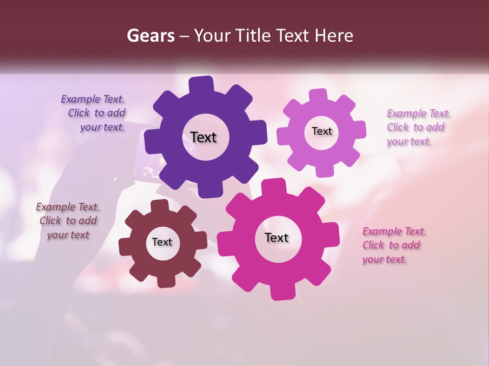 Record A Concert On The Phone PowerPoint Template