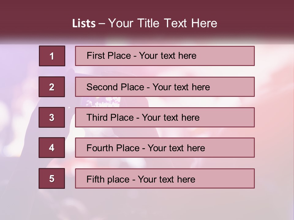Record A Concert On The Phone PowerPoint Template
