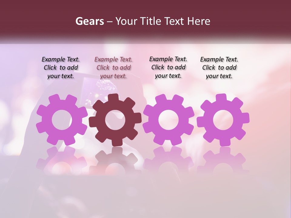 Record A Concert On The Phone PowerPoint Template