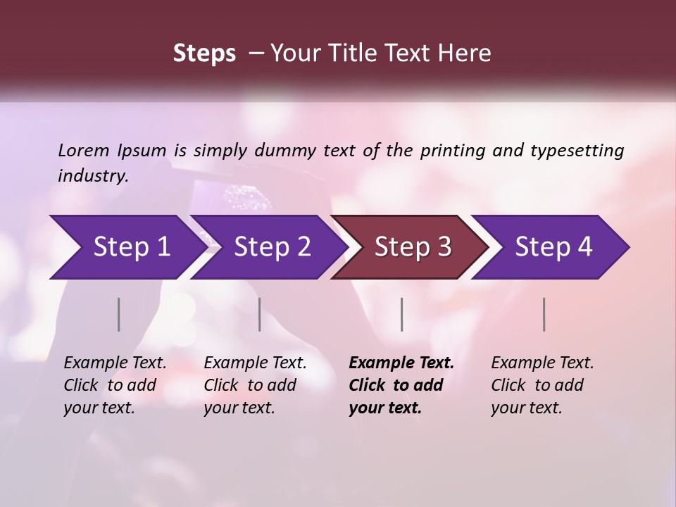 Record A Concert On The Phone PowerPoint Template