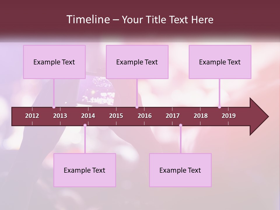 Record A Concert On The Phone PowerPoint Template