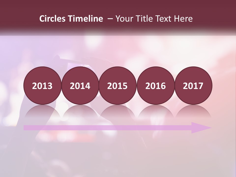 Record A Concert On The Phone PowerPoint Template