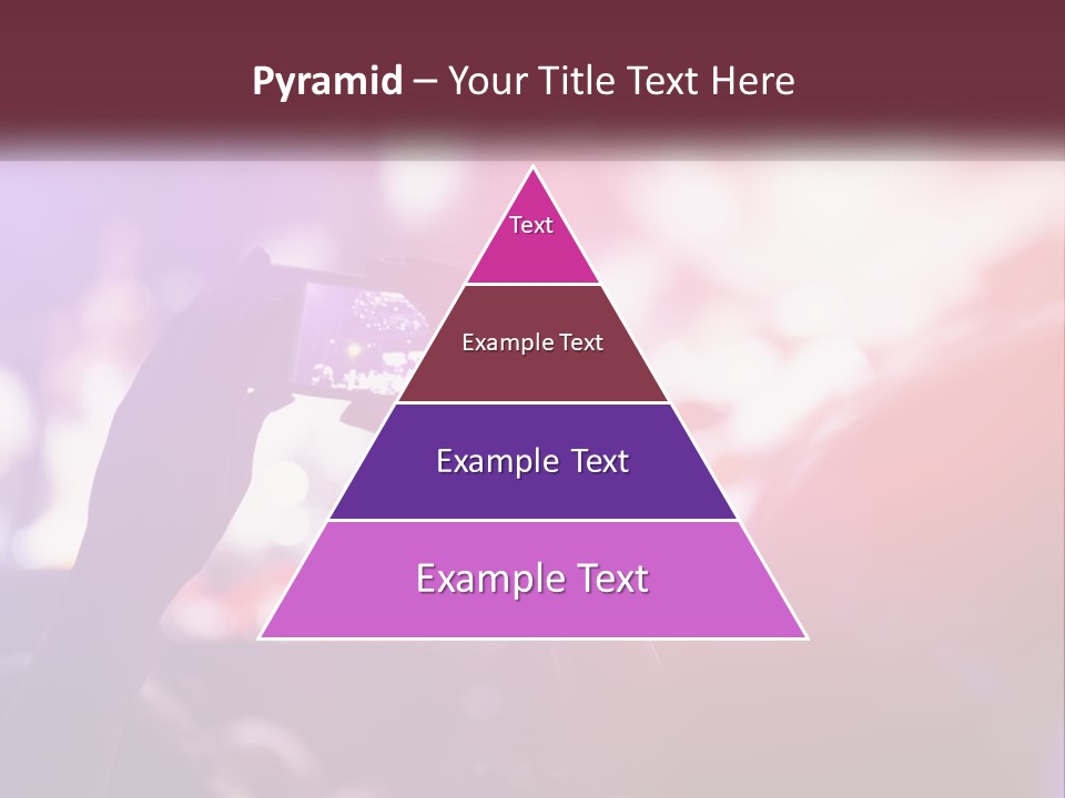 Record A Concert On The Phone PowerPoint Template